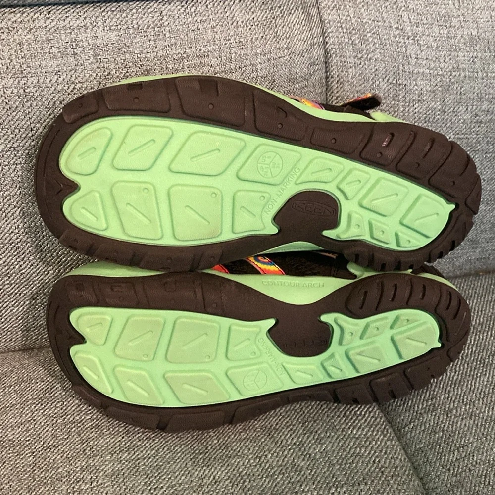 NWOT Keen Kids' Knotch Creek Sandal Tie Dye Irish Green Kid Shoe Sandals Size 6 - Picture 7 of 7